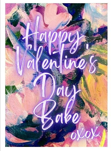 Happy Valentine’s Day Babe Purple